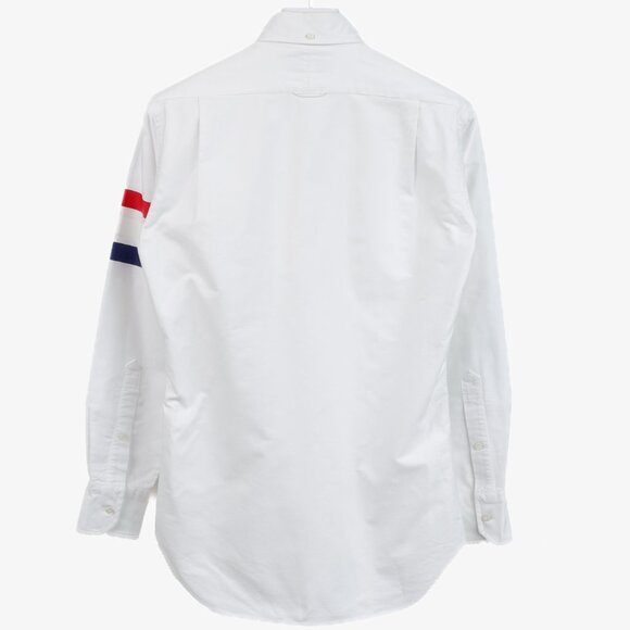Thom Browne 3 Bar Button Up Oxford Shirt - Picture 2 of 12